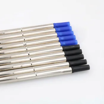 10vnt Mėlynos ARBA Juodos spalvos METALINIS TUŠINUKAS Geros Kokybės 0,7 mm Rollerball Pen Pildymas