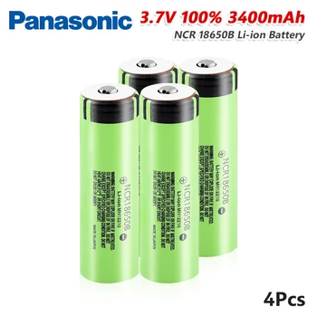 Panasonic Originalus 18650 baterija 3.7 v 3400 mah Ličio akumuliatoriai NCR18650B su Smailiomis(Nr. PCB), žibintuvėlis