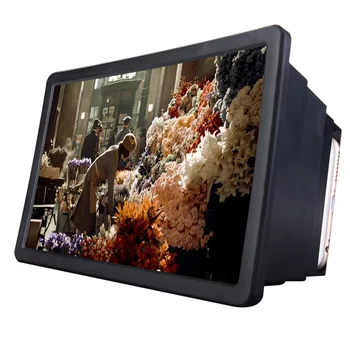 Naujas 1pc mobiliojo Telefono Ekraną padidinimo stiklas 3D HD Filmų Vaizdo Stiprintuvo Su Sulankstomas Laikiklio Stovas, Aukštos kokybės Vaizdo Stiprintuvo