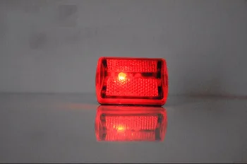 Atsparus vandeniui Dviratį Dviračiu 5 LED Galiniai Šviesos Lempos Lemputė Raudona Atgal Dviračių Saugos Įspėjimas, Mirksi Šviesos Atšvaitas, Priedai