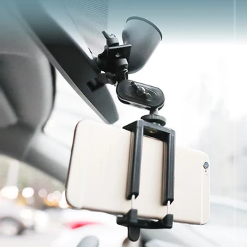 Universalus Automobilinis Telefono Laikiklis, Galinio vaizdo Veidrodėlio tvirtinimo Stovas Turėti Reguliuojamas Mobiliojo Telefono GPS Ekranas Laikiklis Priedai