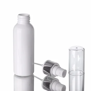 100ml Balto PET Plastikinių Butelių, Aliuminio Pilnas draudimas Purškalas, Emulsija Butelis Kelionės Pakuotės Tuščias Butelis Makiažas Skysčio Konteineris