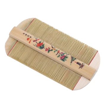 Tradicinis Kinų Bambukas Utėlių Rankų Darbo Šukos Tankios Šukos Rose Pašalinti Niežulys Grandymo Galvos Blusų Cootie Šukos