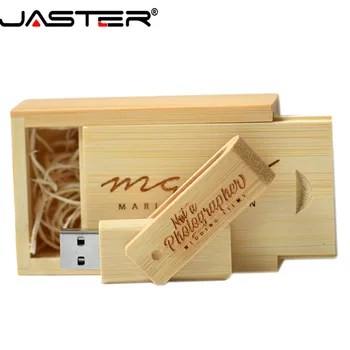 JASTER Logotipą Flash Drive, Medienos Pen Ratai Dovanų Usb 2.0 4GB iki 64GB Stick Realias galimybes Disko Raktas nemokamai logotipą