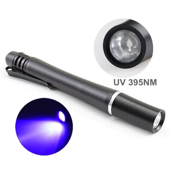 TMWT Ultravioletinių Pen Šviesos Klijų Kietėjimo Nematomas Rašalas Detektorius Penlight 395NM 365NM 380NM, UV Lempa, LED Pen, Šviesos, Žibintuvėlis