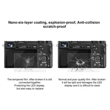 LCD Screen Protector, Grūdinto Stiklo Plėvele Padengti Sony A5000/A6000 A7 II