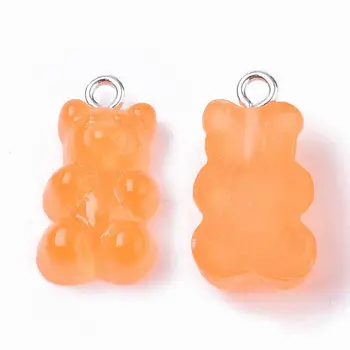 20pcs Gummy Bear Dervos Pakabučiai su Kilpa Imitacija Gyvūnų Saldainiai Pakabukai Urmu Papuošalai Keyrings Priėmimo