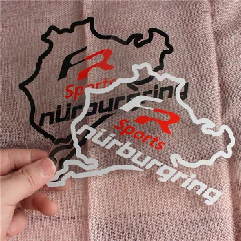 Naujas Baltas Juodas) FR Nurburgring Sporto Lipdukas Sporto Lenktynės 