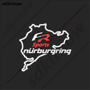 Naujas Baltas Juodas) FR Nurburgring Sporto Lipdukas Sporto Lenktynės 