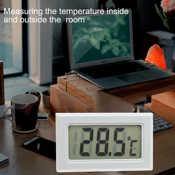 1Pcs 5m Skaitmeninis Termometras Mini LCD Ekranas Metrų Šaldytuvai Šaldikliai Šaldytuvai Akvariumas Aušintuvus 1/2/3/5m Ilgio Zondas Priemonė