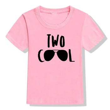 2 Metų amžiaus Vaikas Gimtadienio Marškinėlius Du Cool Spausdinti Juokinga Bamblys Berniukams, Mergaitėms trumpomis Rankovėmis Šalis T-shirt Vaikų Mielas Marškinėliai Drabužių