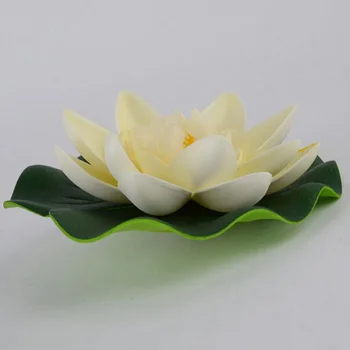 1Pcs Plaukiojančiųjų Dirbtinių Lotus Ornamentu už Akvariumo Žuvų Bakas Tvenkinio Vandens lelija Lotus Dirbtinės Gėlės Namų Puošybai