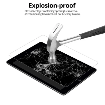 Grūdintas Stiklas iPad 10.2 2019 m. 2017 m. 2018 m. Oro 1 2 9.7 Mini 3 4 5 Pro 10.5 11 2020 m. 7 6 5-os Kartos Screen Protector Filmas