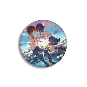 Anime Jūsų Vardas Emblemos ant Kuprinės, Anime Piktogramos Smeigtukai Ženklelis Apdailos Sagės Metaliniai Ženkliukai Drabužių Maišą 