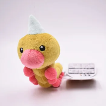 TAKARA TOMY Pokemon 19cm Weedle Pliušinis Žaislas, Minkšti Kimštiniai Peluche Lėlės Dovana Vaikams 