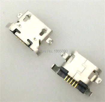 50pcs Micro USB 5pin sunkiųjų plokštė 1.27 mm, be garbanoti pusėje Female Jungtis lenovo A850 Mini USB Lizdas