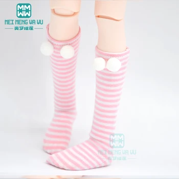 BJD reikmenys 1/3 1/4 1/6 BJD SD DD lėlės mados dryžuotas kojines, tinklinės kojinės, nėrinių kojinės