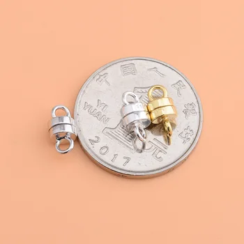S925 sterlingas sidabro priedai, mažų magnetas sagtis, rankų darbo 