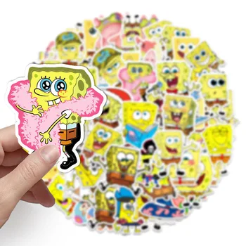 59pcs/pak animacinių filmų kawaii lipdukas lapas vaikams anime sponge Vaiko mėgstamiausias žaislas mielas apdaila kompiuterio sport 