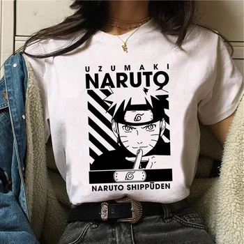 Naruto Harajuku Juokingas Animacinių filmų Marškinėliai Moterims Mados Japonų Anime T-shirt Sasuke Ullzang Grafinis Marškinėlius 90s Viršuje Tees Moteris