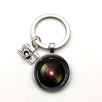 Populiarus Keychain Kamera Pakabukas su SLR Objektyvą Fotografas SLR Entuziastas Keychain Asmenybės Papuošalai Dovana Tarp Draugų