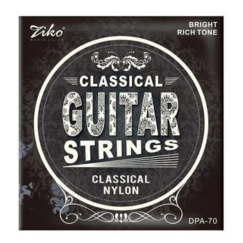 Ziko Dpa-70 Klasikinės Gitaros Stygos Nailono Core Sidabro Padengtą Vario Žaizda Aukštos Įtampos
