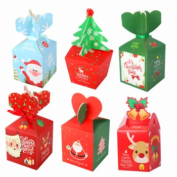 Kalėdų dovanų dėžutėje santa claus popieriaus langelį, kalėdų papuošalų, namų xms popieriniai dovanų maišeliai navidad gimdymo pakavimo saldainių maišelį noel