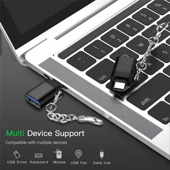 USB Typec Otg Adapteris Su USB 3.0 Moterų Konverteris USB Adapteris-C Tipo C Kabelio Xiaomi 