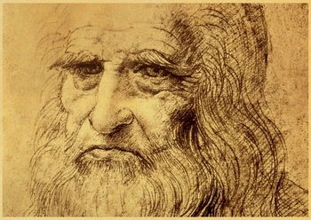 Leonardo da Vinci Rankraštis Vitruvian Man Retro Plakato Tapybos Sienos Plakatas Šiuolaikinio Meno Plakatas Namų /Vaikų Kambarys/Baro Dekoras