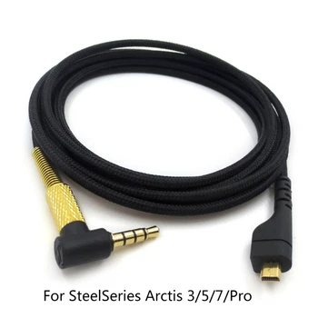 Naujas Pakaitinis 3.5 mm 1,5 m TPE Audio - Ausinės Steelseries Arctis 3/5/7/Pro Kabelis, Žaidimų Liniją, Skirtą nešiojamąjį kompiuterį