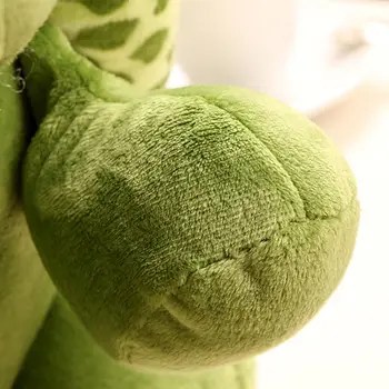 Pudcoco 1PC 20cm Super Žalios Didelės Akys Įdaryti Vėžlio Vėžlys Gyvūnų Pliušinis vaikų Žaislų Dovana