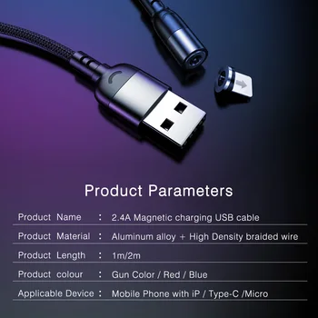 Magnetinio Micro USB Kabelis, Skirtas 