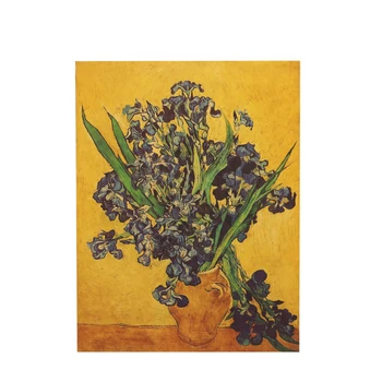KAKLARAIŠTIS LER Iris Gėlių Plakatas Van Gogh Garsaus Menininko Menas Spausdinti Plakato Sienos Nuotrauka Aliejaus Tapybai Namų Sienų Dekoras 45.5X35cm
