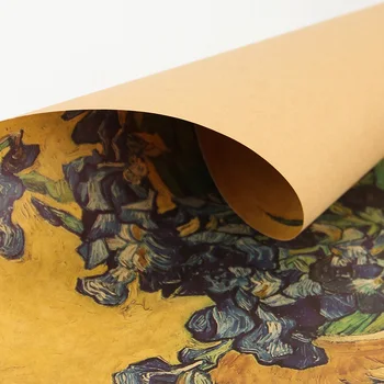KAKLARAIŠTIS LER Iris Gėlių Plakatas Van Gogh Garsaus Menininko Menas Spausdinti Plakato Sienos Nuotrauka Aliejaus Tapybai Namų Sienų Dekoras 45.5X35cm