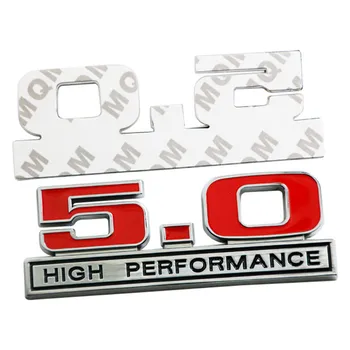 Dėl 5.0 Twin Turbo Metalo Lipdukas Grotelės Emblema 