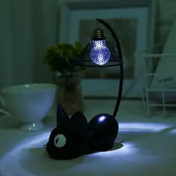Naujas Naktį LED Lempos Kūrybos Dervos Katė Gyvūnų Naktį Lempos Papuošalai Namų Puošybai Katytė Stalo Lempa Vaikų Animacinių filmų Kambario Lempa