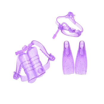 Plastikiniai deguonies bakas Plaukimo Akiniai Kojų Barbie Lėlė Mergaitė Gimtadienis-Geriausia Dovana Lėlės, Nardymo įranga, Reikmenys