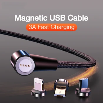 Magnetinio Kabelis USB Micro Laidas 5A Super Greitas Mokestis Huawei Mate 30 P40 30 Pro Tipo C Įkrovimo Laidas USB C Kabel 