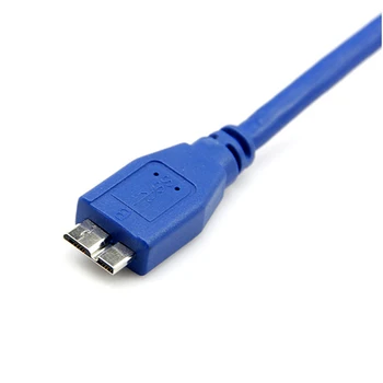 USB 3.0 A Tipo į Micro B ilgiklis Laidą, skirtą Išorinį Kietąjį Diską Diskas HDD Samsung S5 Note3 0.3/0.5/1m/1.5 m/1.8 m/3m