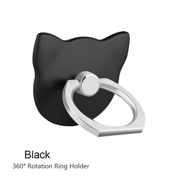 Prabanga Animaciją Kačių Piršto Žiedą Turėtojas Mielas Mobiliųjų Telefonų Lizdų Laikiklis iPhone 5S-11 