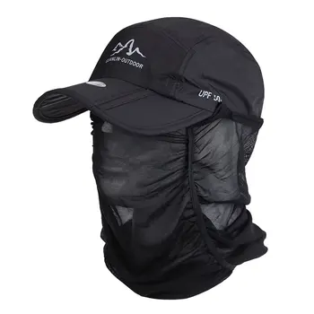 Unisex Vasaros Kibirą Skrybėlę, Veidą Padengti Saulės Skrybėlę Su Kaklo Atvartu Lauko UV Apsauga Didelio Masto Kraštų Pėsčiųjų Žvejybos Kvėpuojantis Bžūp