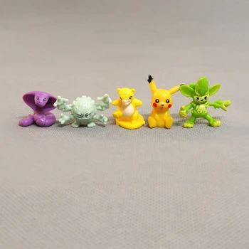 24/48/72/96/120/144 Pokemon Eiti Ne Kartoti Kolekcijos Lėlės Veiksmų Skaičiai Modelio Žaislas 2.5-4cm Pikachu Anime Žaislas Vaikams Kalėdų Dovanos
