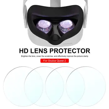 4pcs TPU Minkštas Kino Objektyvą, HD Protector Už Oculus Quest 2 VR HD Skaidri Plėvelė Anti-įbrėžimams atsparus Dulkėms Už Oculus Svečių