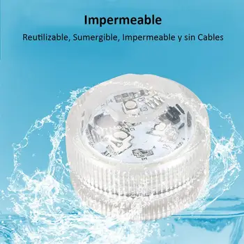 IP68 Vandeniui baterijomis, Įvairių Spalvų Povandeninis LED Povandeninis Šviesos Žuvų Bakas Tvenkinys, Baseinas Vestuves